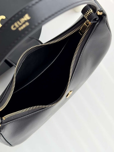 Cel*ne triomphe curved black matte leather 23x14x7cm - image 3