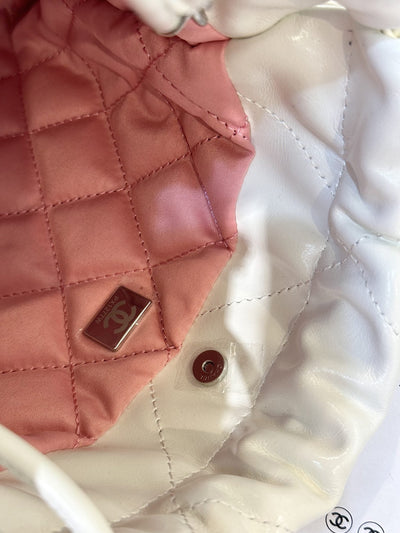 Chan*l 11 handbag 22 mini mix white pink woman’s 20cm - image 6