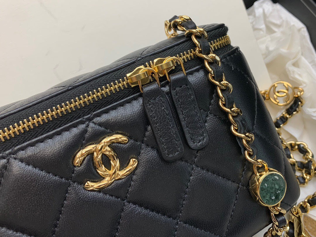 Chan*l mini bag handbags sheep skin handle mix 17cm - image 8