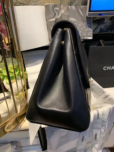 Chan*l shopping handbags woman’s black leather 33x23x11cm - image 5