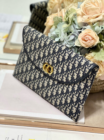 Di*r 30 montaigne avenue monogram handbag like auth 30x18x2cm - image 4