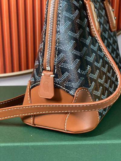 Goya*d alma vedome replica 11 handbag fabric wrapped leather strap 24cm - image 7