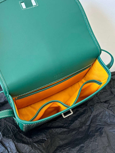 Goya*d super green handbag with pattern 22x16x7cm - image 3