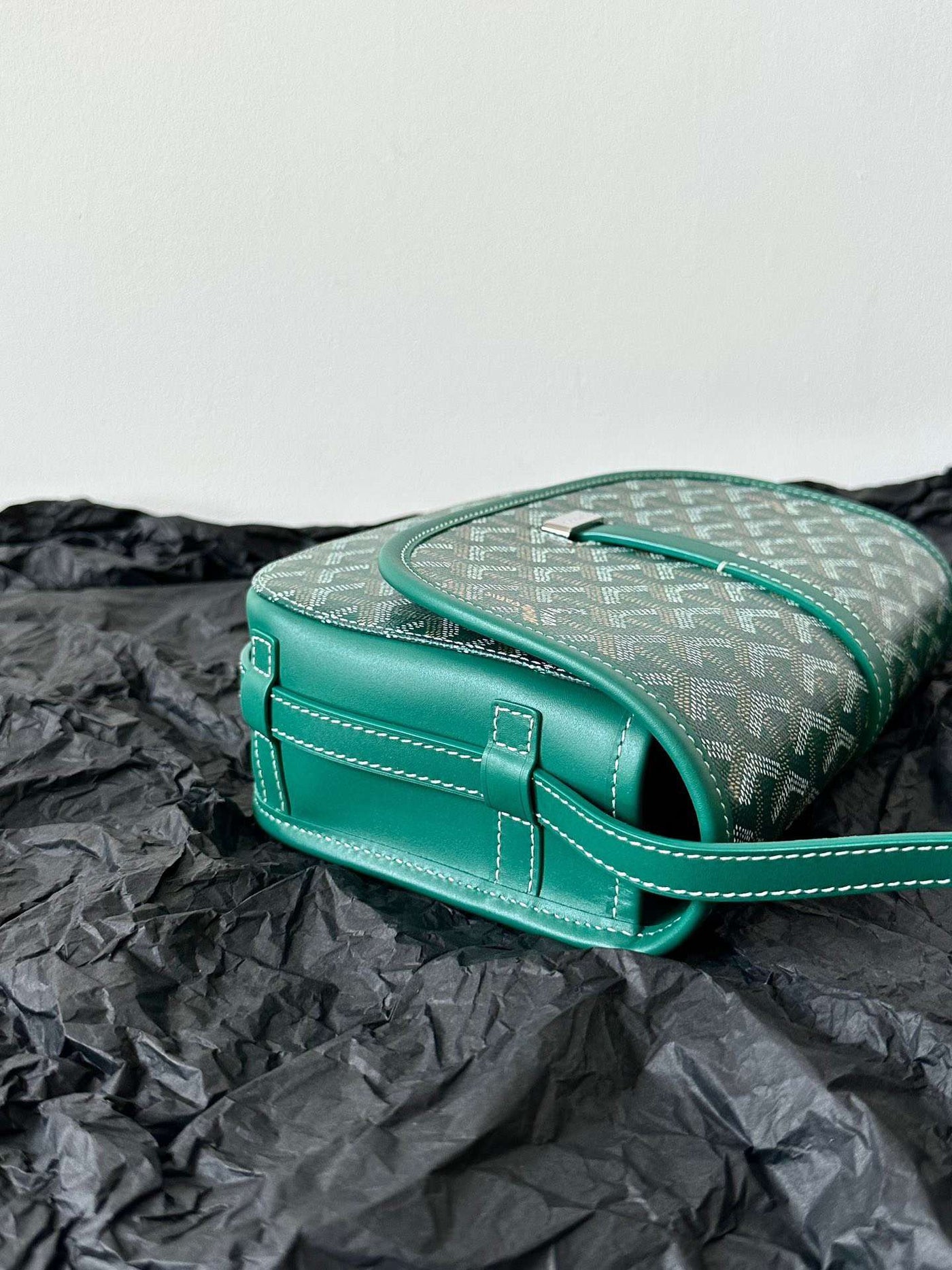 Goya*d super green handbag with pattern 22x16x7cm - image 4