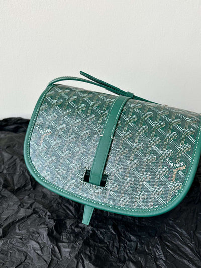 Goya*d super green handbag with pattern 22x16x7cm - image 5