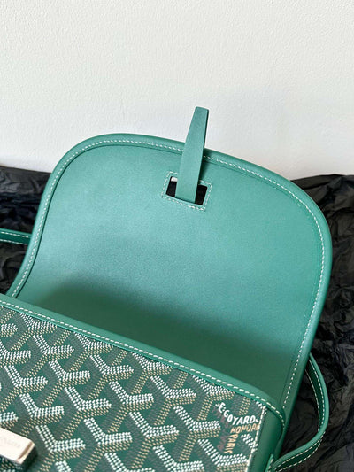 Goya*d super green handbag with pattern 22x16x7cm - image 7