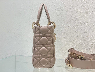 Di*r lady super light pink handbag 20cm - image 3