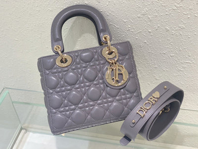 Di*r lady abc super quality gray handbag 20cm - image 4