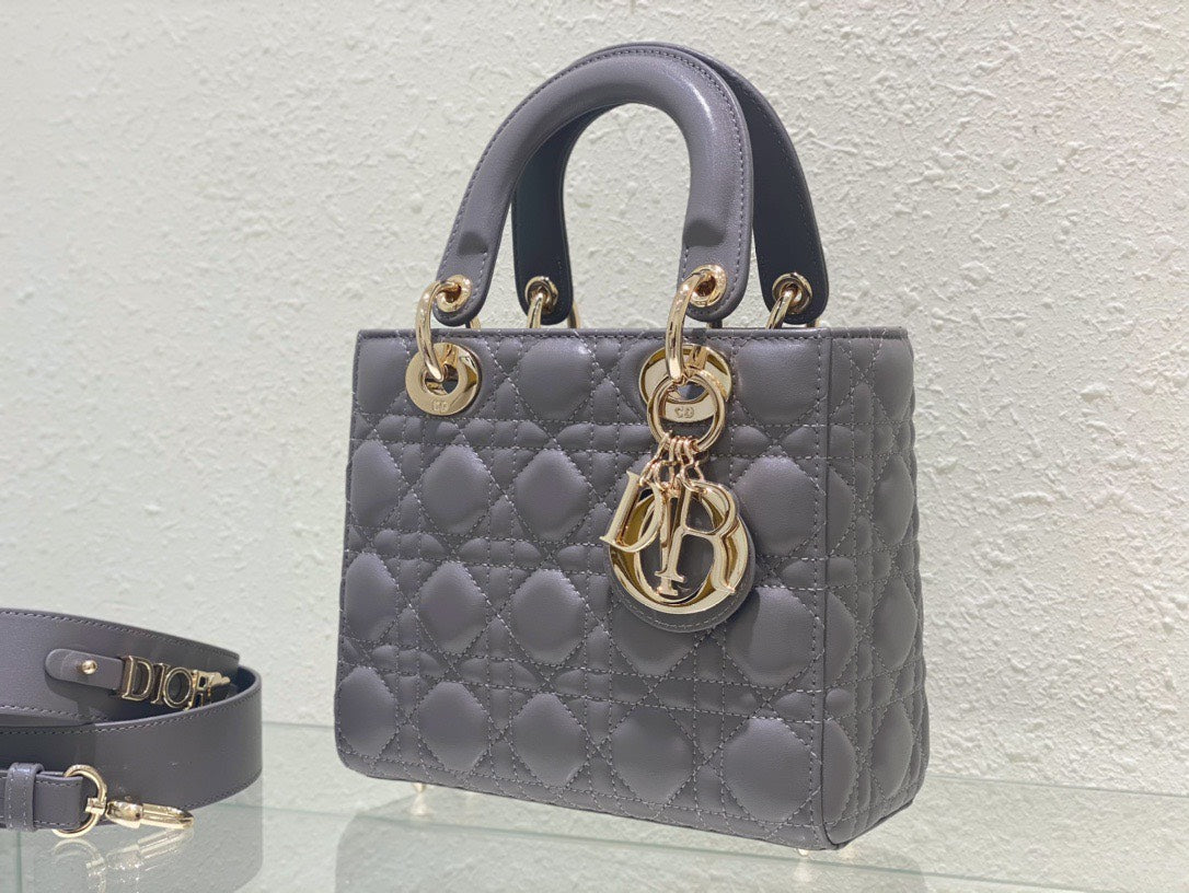 Di*r lady abc super quality gray handbag 20cm - image 7