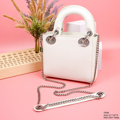 Di*r my lady white beaded handbag 21x18x9cm - image 4