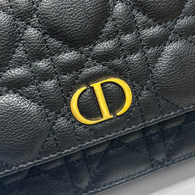 Di*r woc women’s black handbag with gold lock 20×11.5×3.5cm - image 5