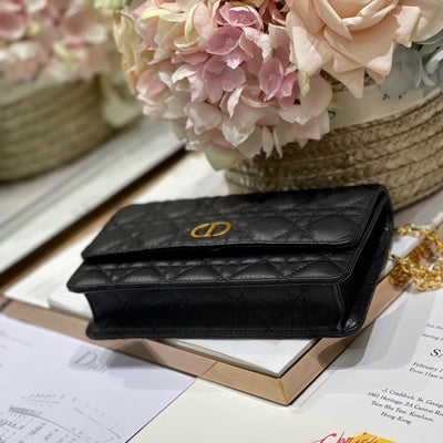 Di*r woc women’s black handbag with gold lock 20×11.5×3.5cm - image 6