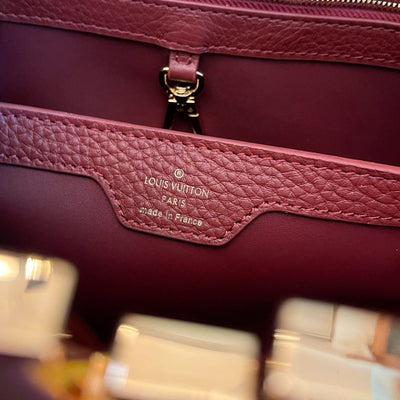 Lou*s Vuitt*n lv capucines woman’s dark red handbags 27x21x10cm - image 2
