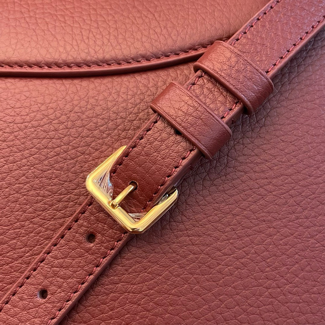Lou*s Vuitt*n lv capucines woman’s dark red handbags 27x21x10cm - image 8