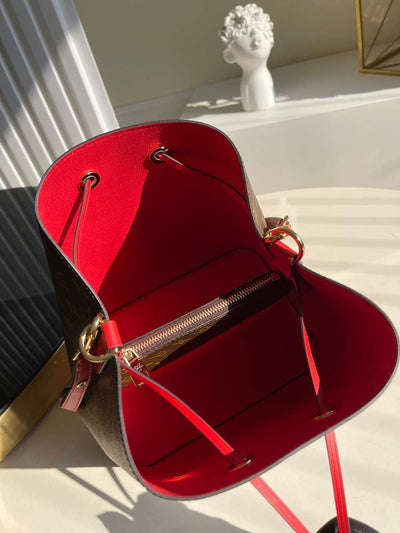 Lou*s Vuitt*n lv neonoe handle red handbags monogram 26x22x27cm - image 7