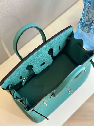 Herm*s birkin phw da togo ocean blue handbags 25cm - image 2