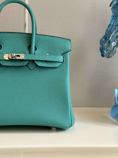 Herm*s birkin phw da togo ocean blue handbags 25cm - image 5