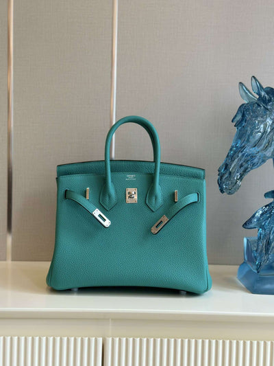 Herm*s birkin phw da togo ocean blue handbags 25cm - image 6