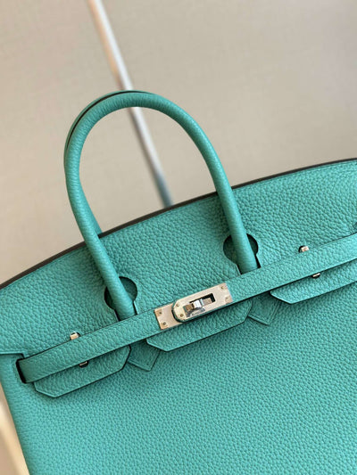 Herm*s birkin phw da togo ocean blue handbags 25cm - image 7