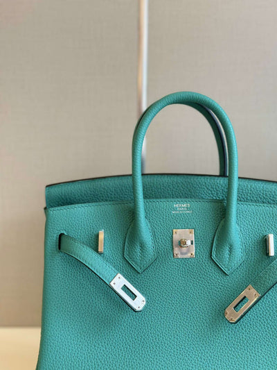 Herm*s birkin phw da togo ocean blue handbags 25cm - image 8