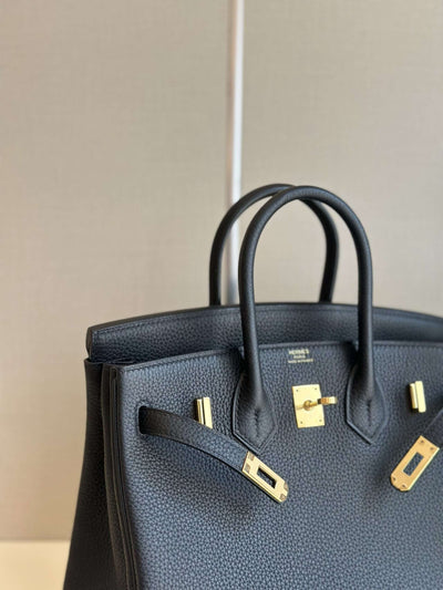 Herm*s birkin phw da togo black with silver handbags 25cm - image 6