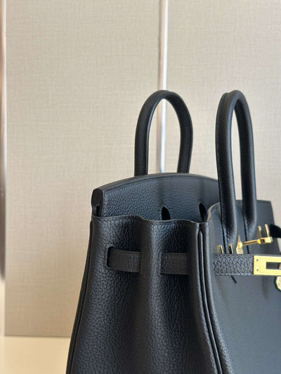 Herm*s birkin phw da togo black with silver handbags 25cm - image 7