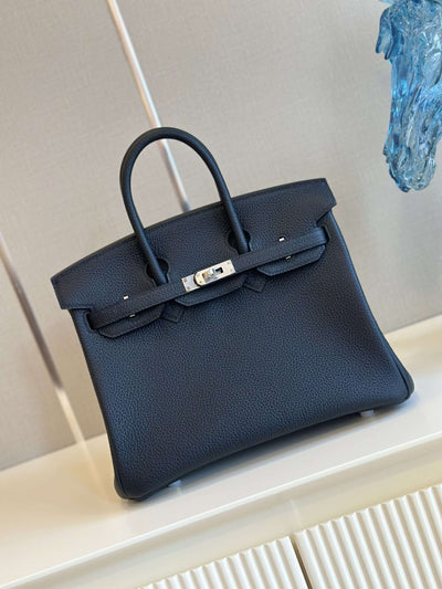 Herm*s birkin phw handbags dark blue 25cm - image 2