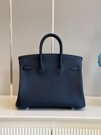 Herm*s birkin phw handbags dark blue 25cm - image 5