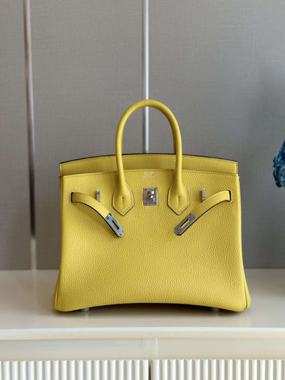 Herm*s birkin phw da togo yellow replica 11 handbags 25cm - image 3