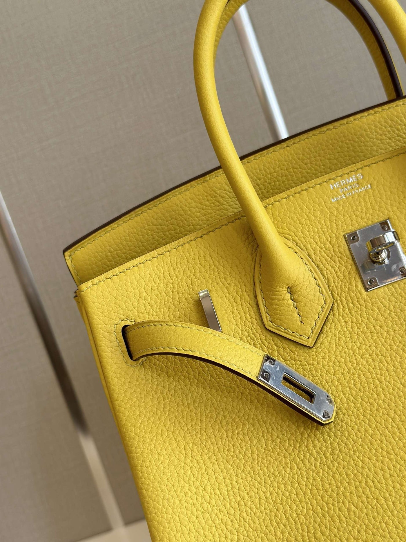 Herm*s birkin phw da togo yellow replica 11 handbags 25cm - image 6