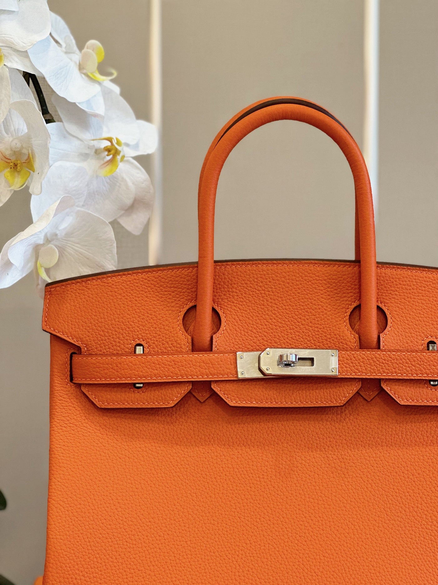Herm*s woman’s birkin phw togo orange replica handbags 30cm - image 2