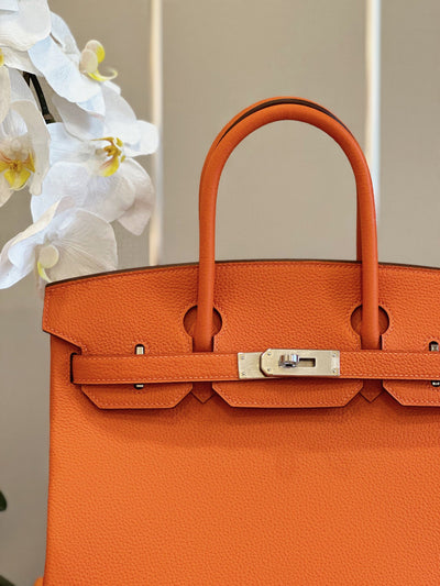 Herm*s woman’s birkin phw togo orange replica handbags 30cm - image 2