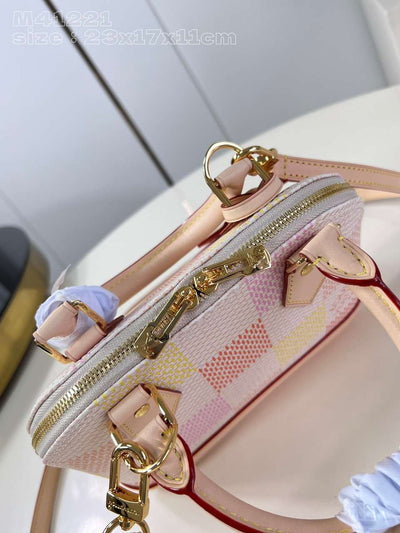 Lou*s Vuitt*n lv alma bb woman’s like auth pink handbags 23cm - image 8