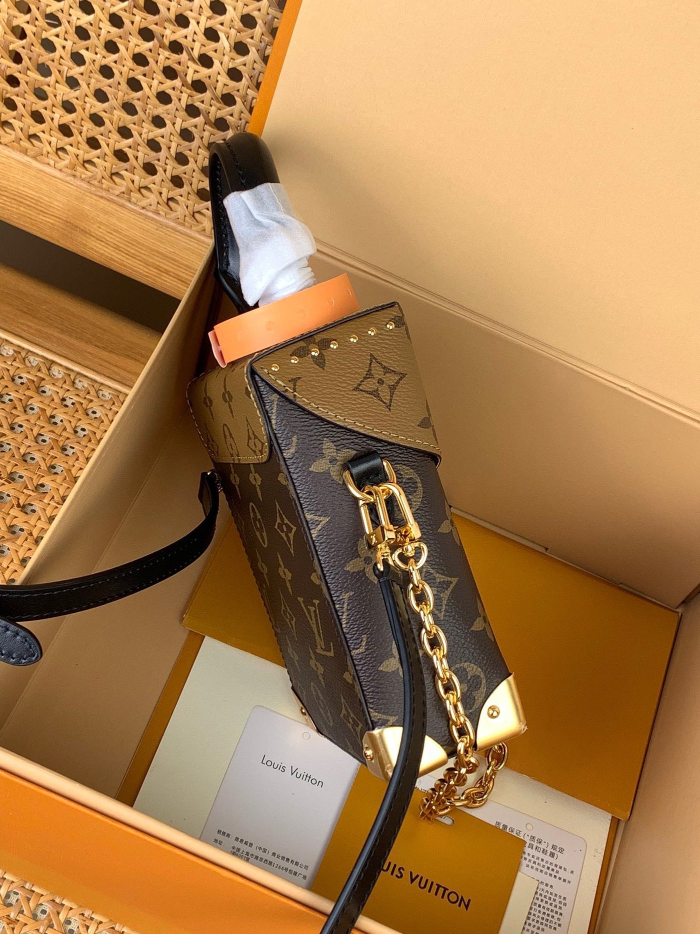 Lou*s Vuitt*n lv camera box monogram like auth handbags 12.5×17.6x6cm - image 3