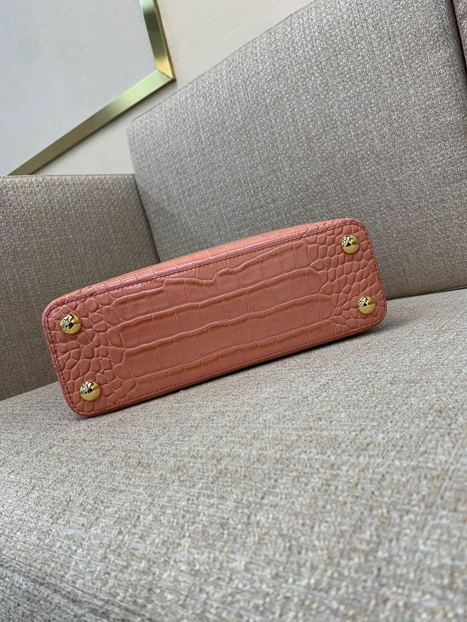 Lou*s Vuitt*n lv capucines bb earthy red like auth handbags 27cm - image 6
