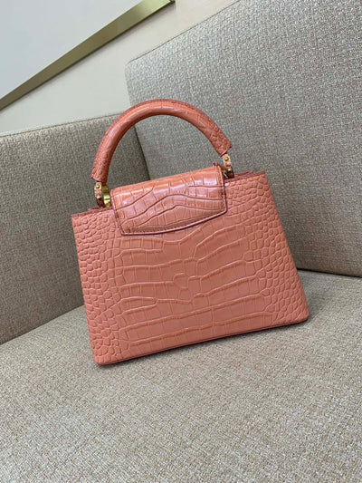 Lou*s Vuitt*n lv capucines bb earthy red like auth handbags 27cm - image 8