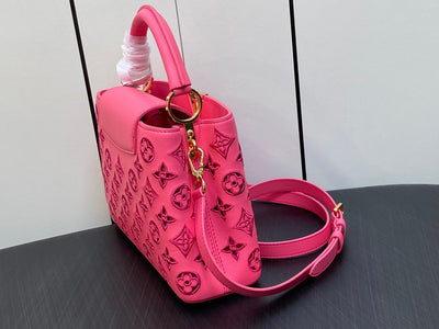 Lou*s Vuitt*n lv capucines bb handbags pink 27x18x9cm - image 3