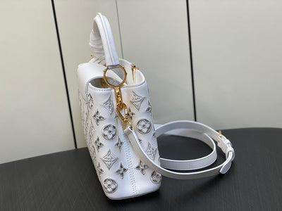 Lou*s Vuitt*n lv capucines bb white handbags 27x18x9cm - image 6