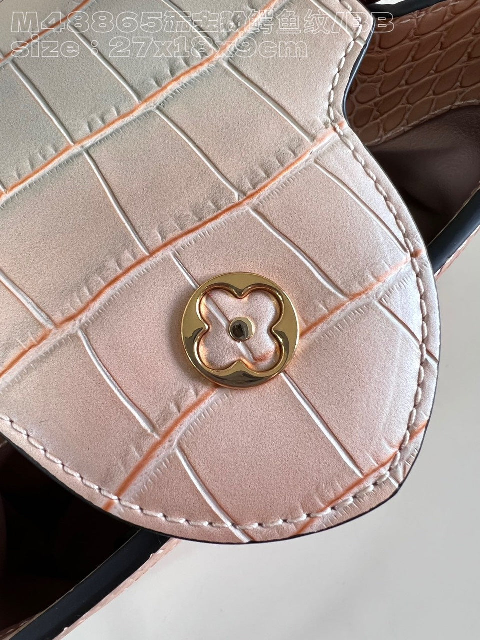 Lou*s Vuitt*n lv capucines bb like auth crocodile leather pink handbags 27cm - image 6