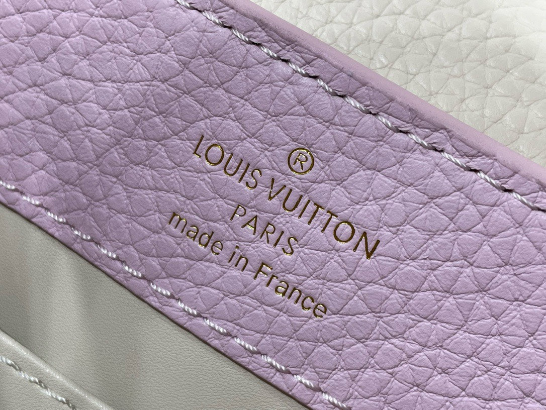 Lou*s Vuitt*n lv capucines like auth handbags purple woman’s 21x14x8cm - image 3