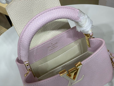 Lou*s Vuitt*n lv capucines like auth handbags purple woman’s 21x14x8cm - image 4