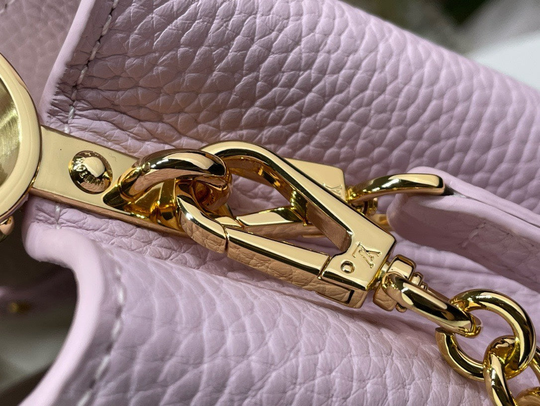 Lou*s Vuitt*n lv capucines like auth handbags purple woman’s 21x14x8cm - image 6