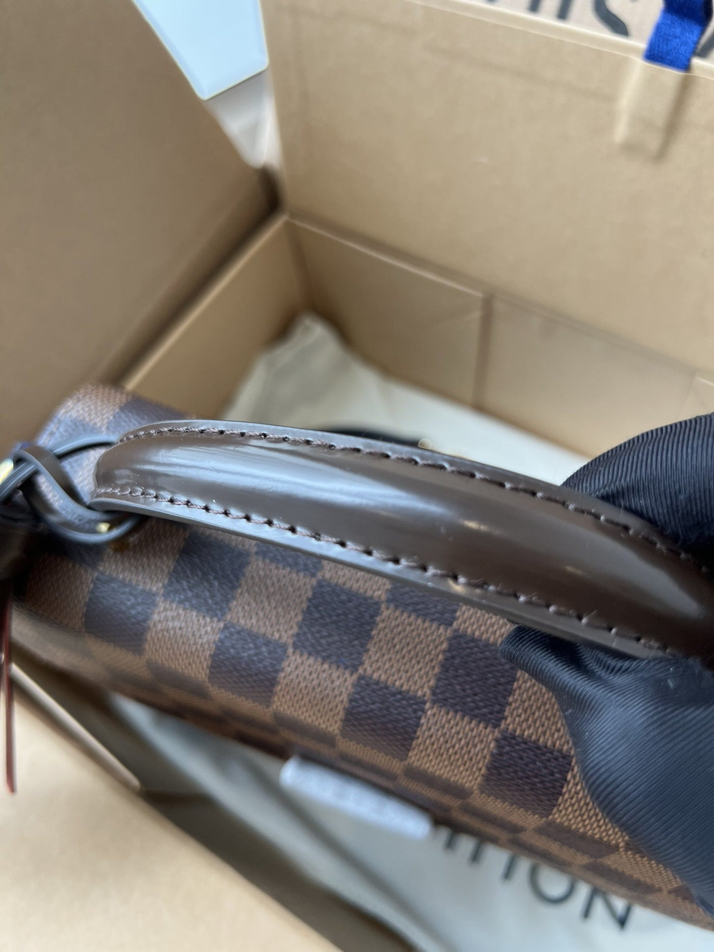 Lou*s Vuitt*n lv croisette like auth brown handbags 25.5cm - image 8