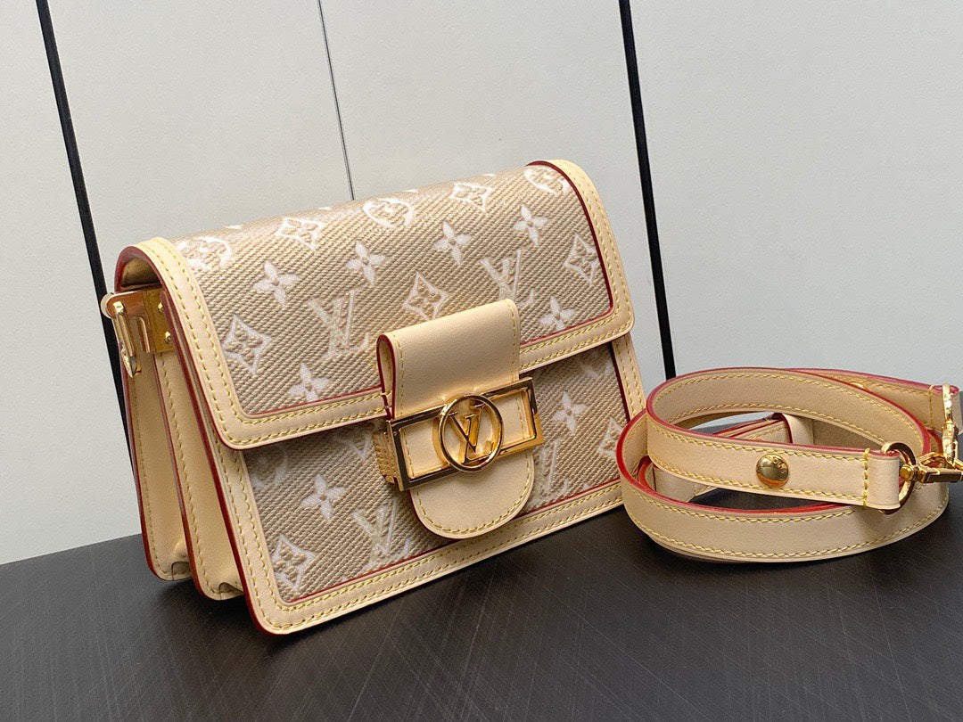 Lou*s Vuitt*n lv dauphine monogram like auth handbags 20x15x9cm - image 8
