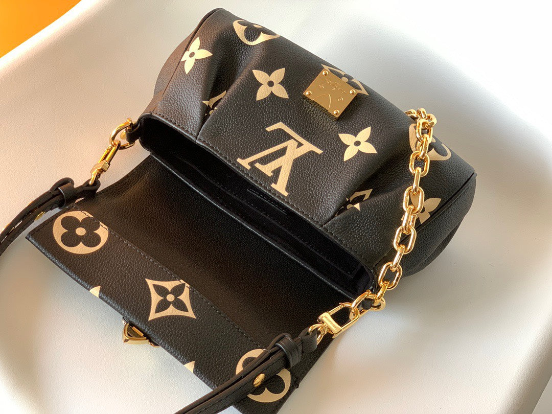 Lou*s Vuitt*n lv favorite black handbags 24x14cm - image 7