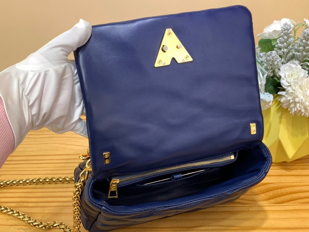 Lou*s Vuitt*n lv go-14 handbags dark blue 23cm - image 3