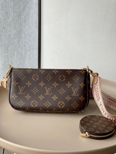 Lou*s Vuitt*n lv multi pochette handle monogram handbags 24x16x6cm - image 3