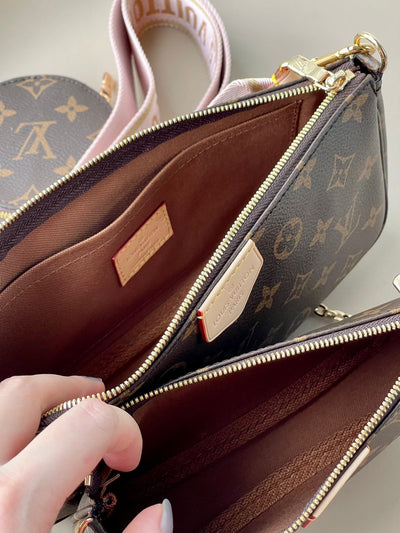 Lou*s Vuitt*n lv multi pochette handle monogram handbags 24x16x6cm - image 7