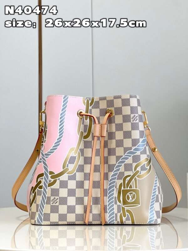 Lou*s Vuitt*n lv neonoe bb lock pattern like auth handbags 26cm - image 2