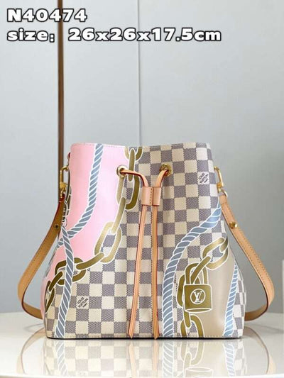Lou*s Vuitt*n lv neonoe bb lock pattern like auth handbags 26cm - image 2